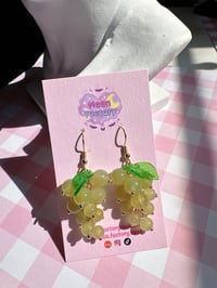 Image 1 of Green Grape earrings 🍇