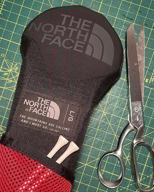 Image of Custom Upcycled TNF Fairway Headcover - black/red
