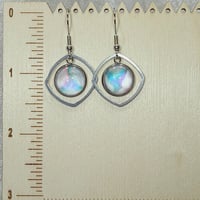 Image 2 of Cotton Candy-Handmade Fluid Art Earrings