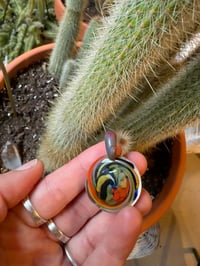 Image 4 of “a trip down rainbow road” crushed opal pendant