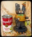  Folk art Halloween cat  sculpture Creation