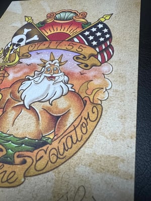 Image of 5x7"  "Crossed the Equator" Little Mermaid Inspired Print