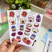 Image 1 of Peanut Butter and Jam Dessert | Matte Sticker Sheet