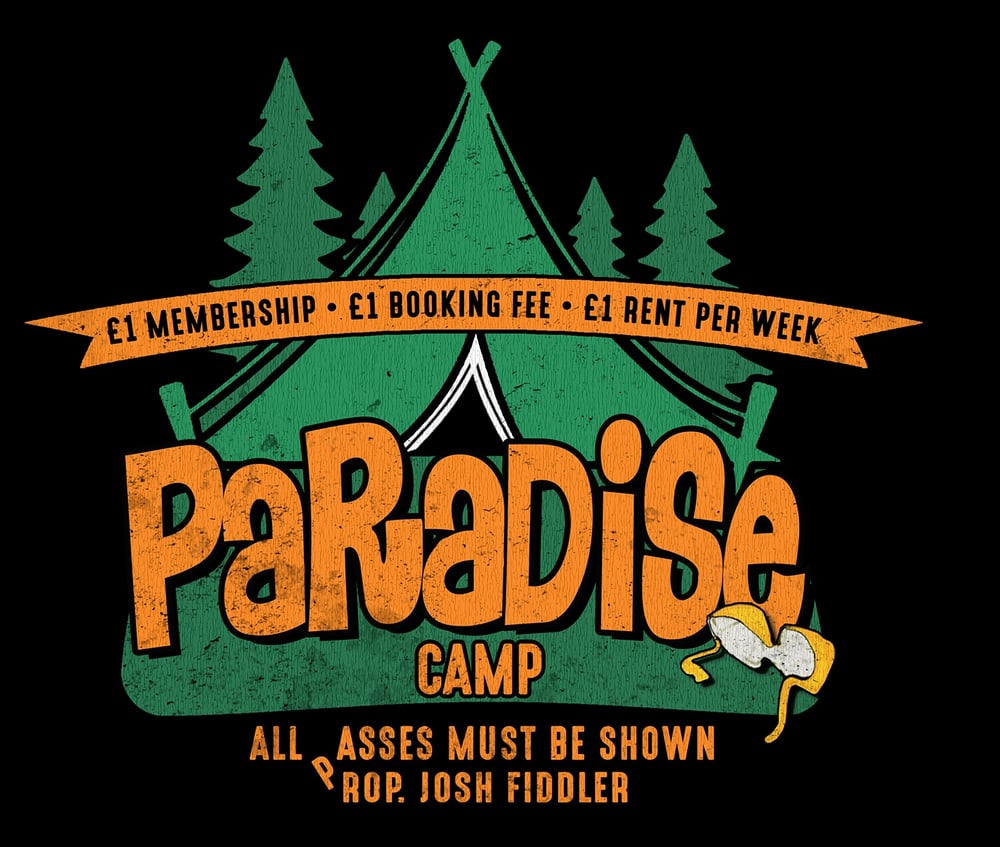 Image of Paradise Camp Carry on Camping Inspired T-shirt