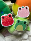 Strawberry Frog Stickers