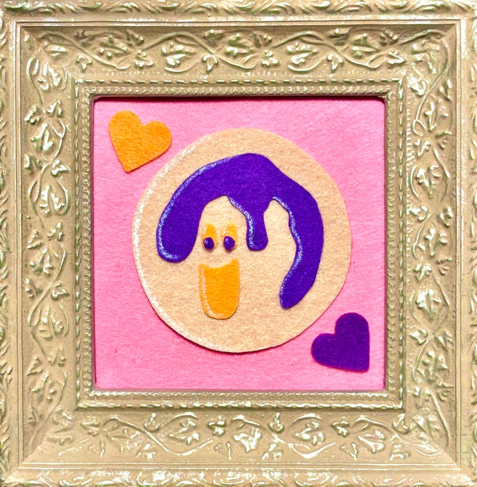 Image of Ghost Cookie Felt Art Piece