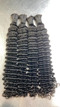 deep  wave （no weft）bundles for boho braids