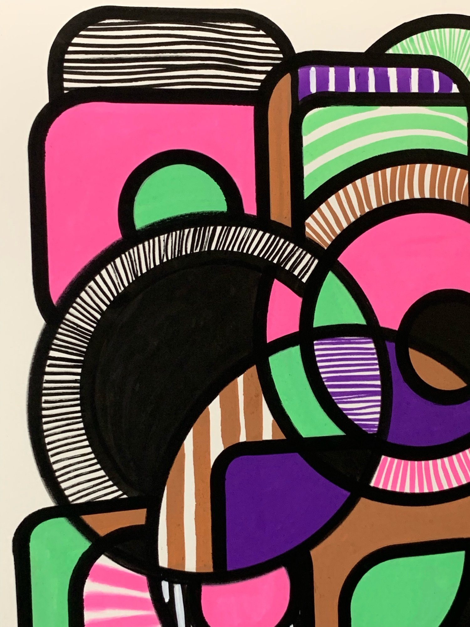 Image of 'Beginning' A3 Acrylic Painting on Paper Unframed