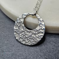 Image 2 of Dusty retro fine silver pendant necklace