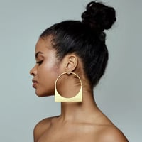 Image 1 of Bold Statement Minimalist Modern Earrings