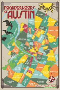 Image of Neighborhoods of Austin Poster