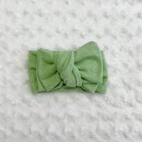 Mint Topknot Bow