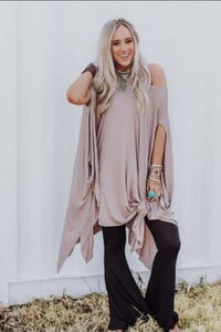 Image 3 of The Wren Tunic- Mocha