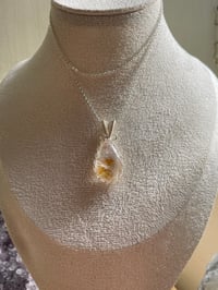 Image 3 of Silver Garden Quartz  Teardrop Crystal Necklace