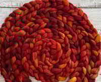 Image 3 of Caliente, on Spin-Skinny: 100% USA SW Merino Recycled Mill Ends