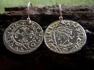 Image of William I The Conqueror 1066 Penny Earrings