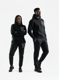 Image 3 of YAC Black 5 Star Mesh Blend Sweatsuit 