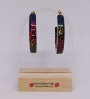 Image of Crave Printed Hoops