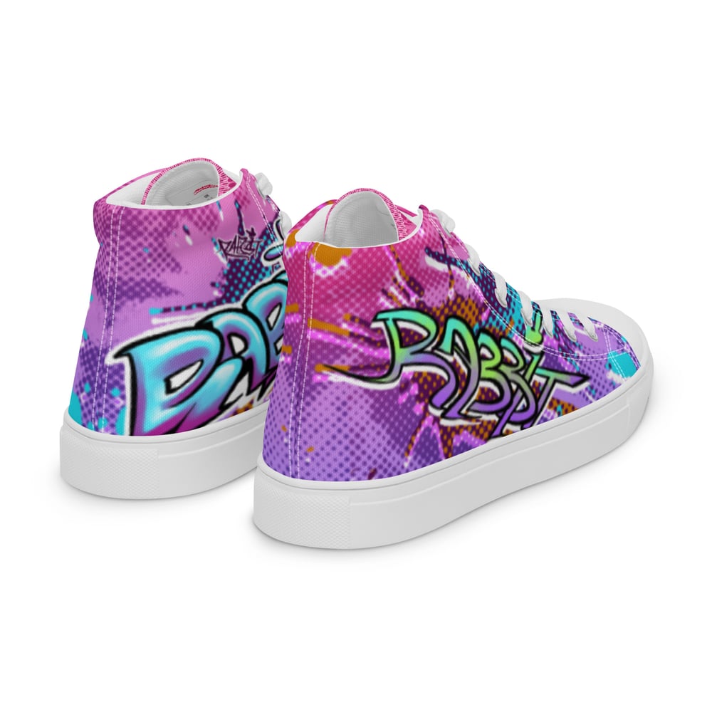 WOMEN'S - Delinquent Bunny -  high top canvas shoes