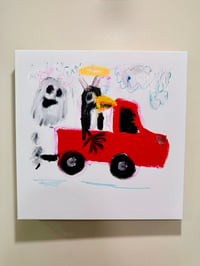 Image 1 of The Red Truck Story painting