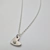 Heart Stamped Necklace, Bracelet, Earrings 