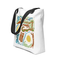 Image 4 of All-Over Print Tote Totem Block