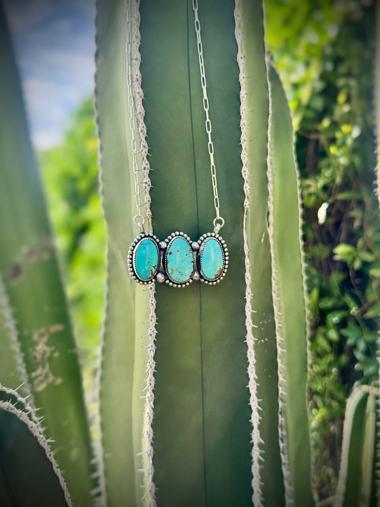 Image of Mine #8 Turquoise Bar necklace (5)