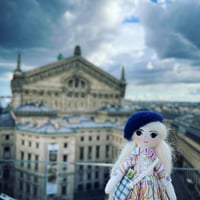 Image 2 of Tiny Handmade Doll 4" traveller B