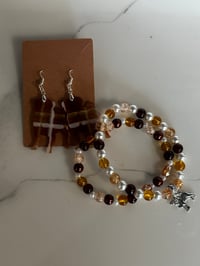 Image 2 of Pug Bracelet & Earring Set