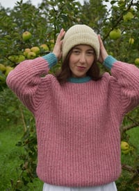 Image 2 of  Hipster Beanie - Hand-knit in Ireland