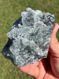 Image 8 of Green Fluorite With Sugar Quartz Specimen #1589 