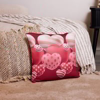Image 3 of 100% Polyester Love Hearts Pillow