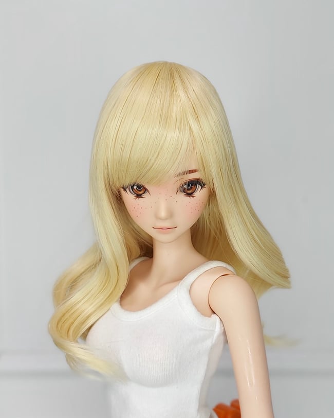 Malibu Blonde Mid Curl Bang