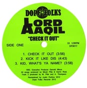 Image of LORD AAQIL "Check it Out" 12" ***SOLD OUT*****
