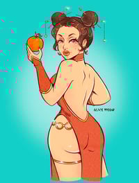 Orange= Auspicious print