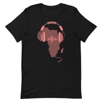 Image 2 of African Music Unisex Tee – mocha and pink