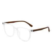 Image 1 of His Signature, Naming C Collection 1. Christian Lens (CLEAR, Wooden) for men by Y. Cashay