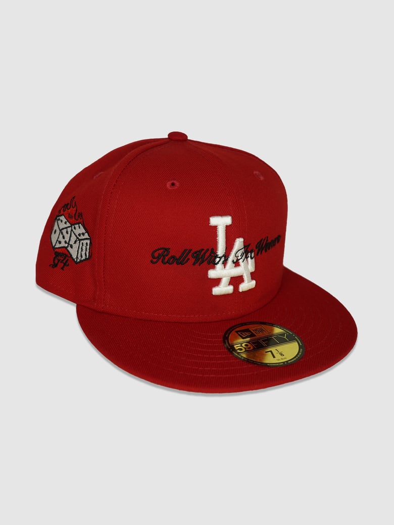 Image of RWTW$ LA FITTED ( RED / BLACK ) 