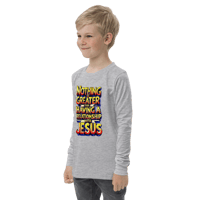Image 5 of Unisex Youth long sleeve tee (No Greater Relationship than Jesus)