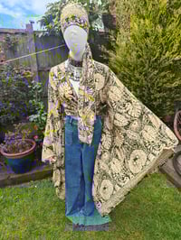 Image 8 of Pefkos co ord sarong set dark green and beige