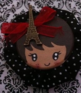 Image of Broche Paris Je T'aime. Paris Je T'aime brooch