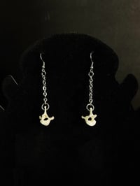 Image 3 of Vertebrae Chain Earrings