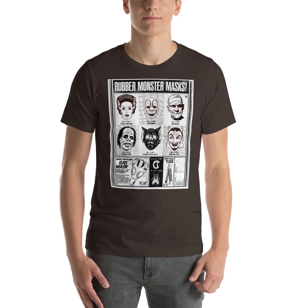 ‘RUBBER MONSTER MASKS #3’ T-SHIRT