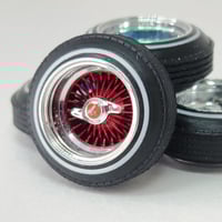 Image 3 of 1:25 3 piece straight lace spokes (alluminum rims)