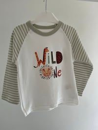 Image 1 of Wild One Sage Striped Pyjamas