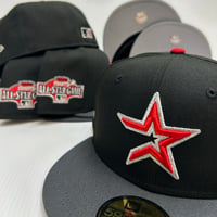 Image 1 of New Era 59Fifty Black Graphite Astros 