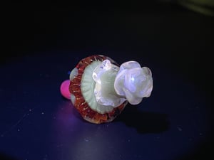 Image of Sunstone Amanita Muscaria Pendant (UV)