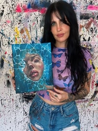 Image 3 of “CALM WATERS” ORIGINAL PAINTING BY NIKITA ROSALIND 8”x10”