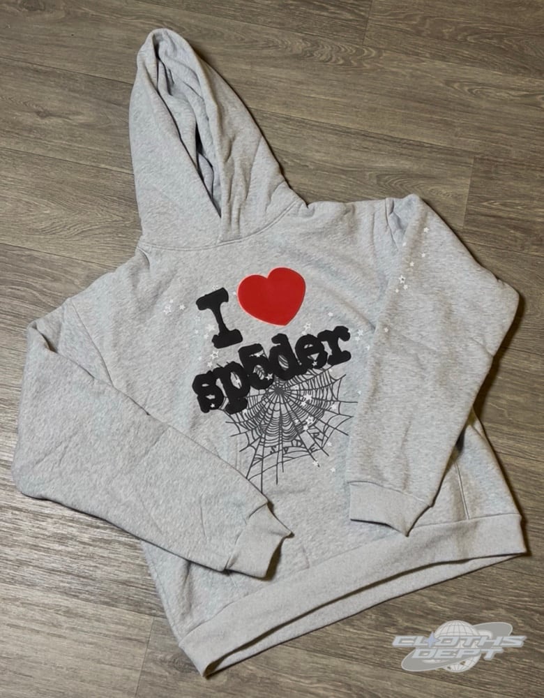 Image of Spider Gray Hoodieee