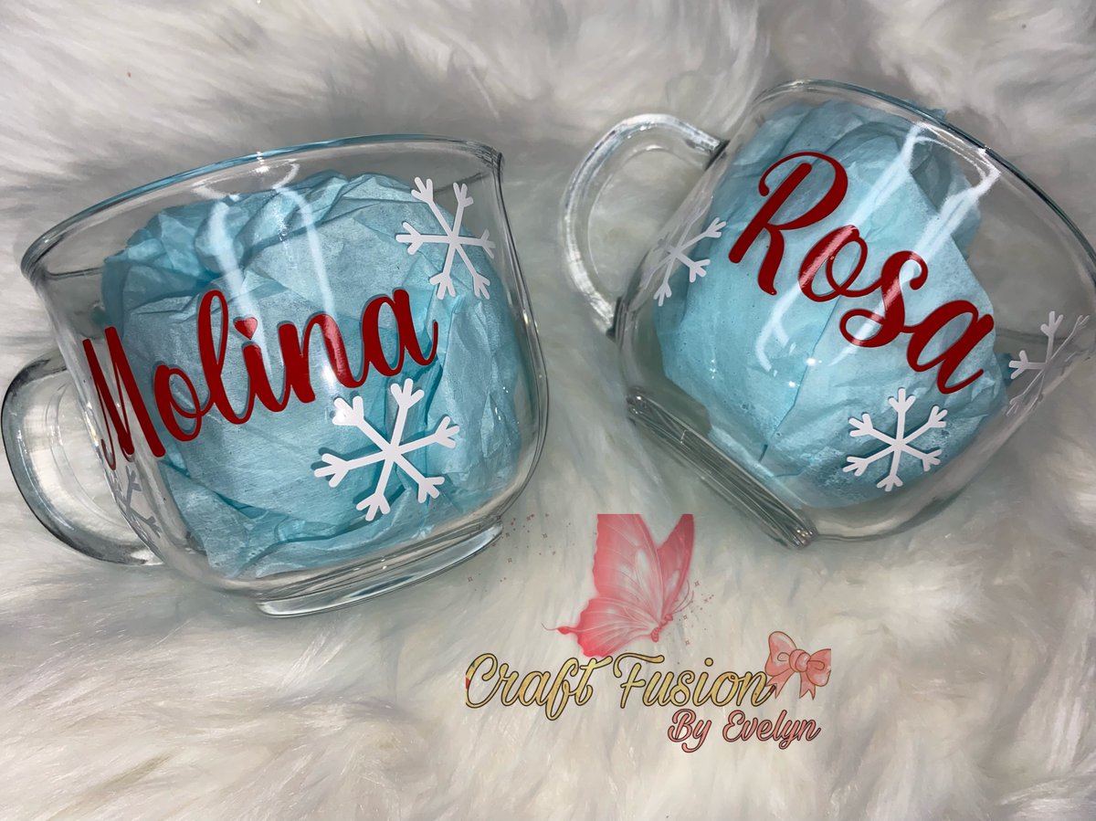 Personalised mug (clear glass) – DS Custom Crafting